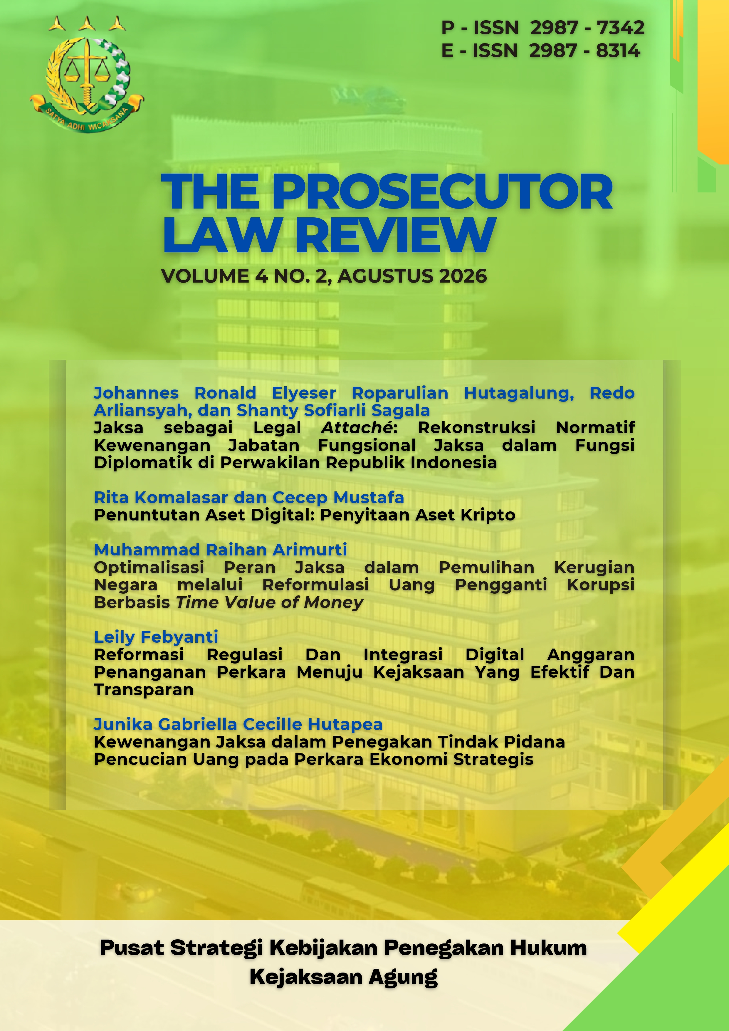 					View Vol. 4 No. 2 (2026): The Prosecutor Law Review
				